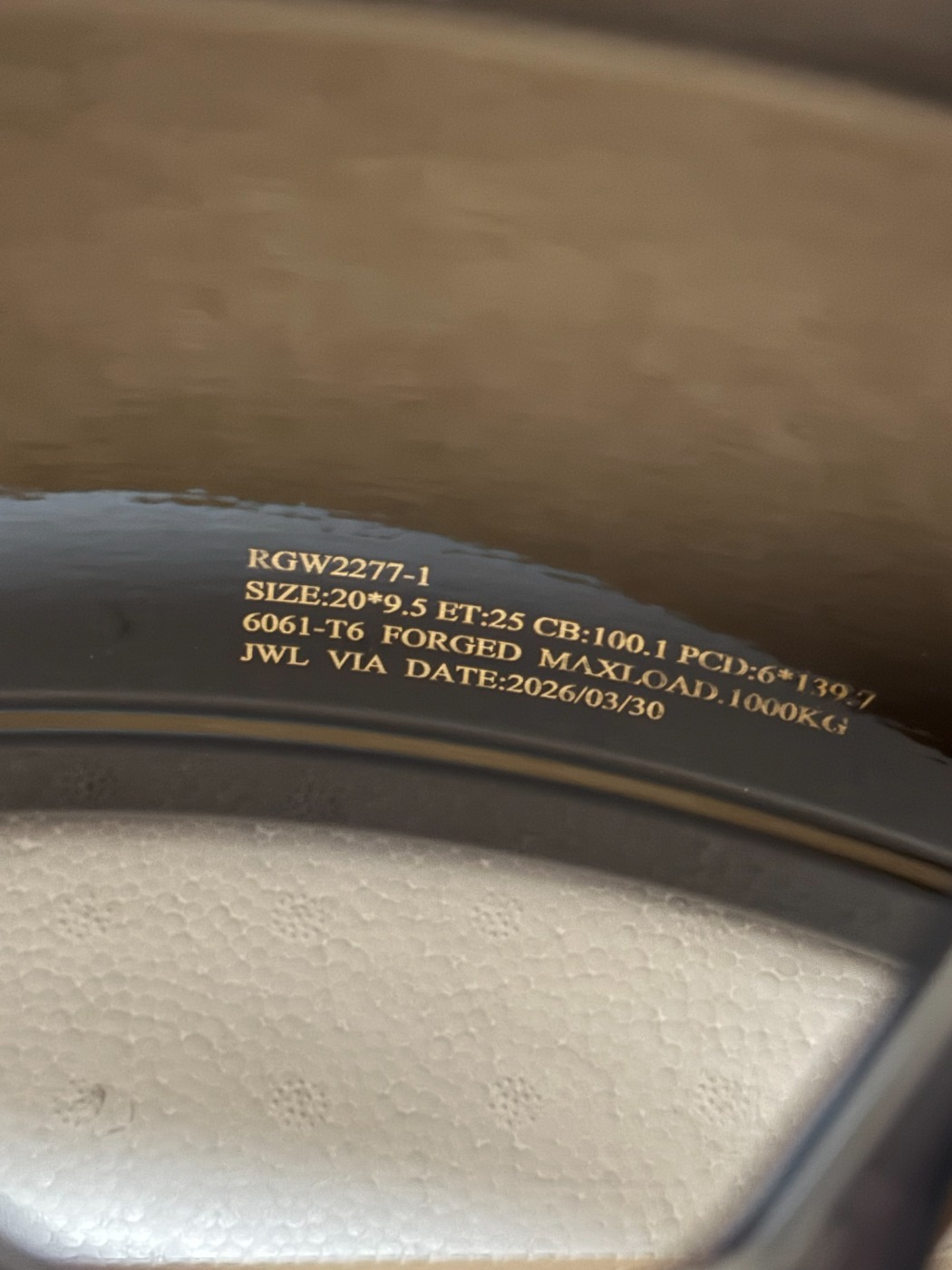 Tank 300/500 R20 — кованый диск RGW, WT-RGW2277-1