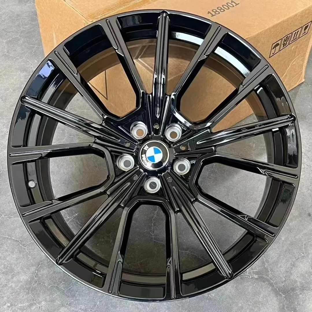 Кованые диски BMW 7-Series R20 чёрный + проточка — реальное фото на складе RGW в Китае, WT-RGW1019-7