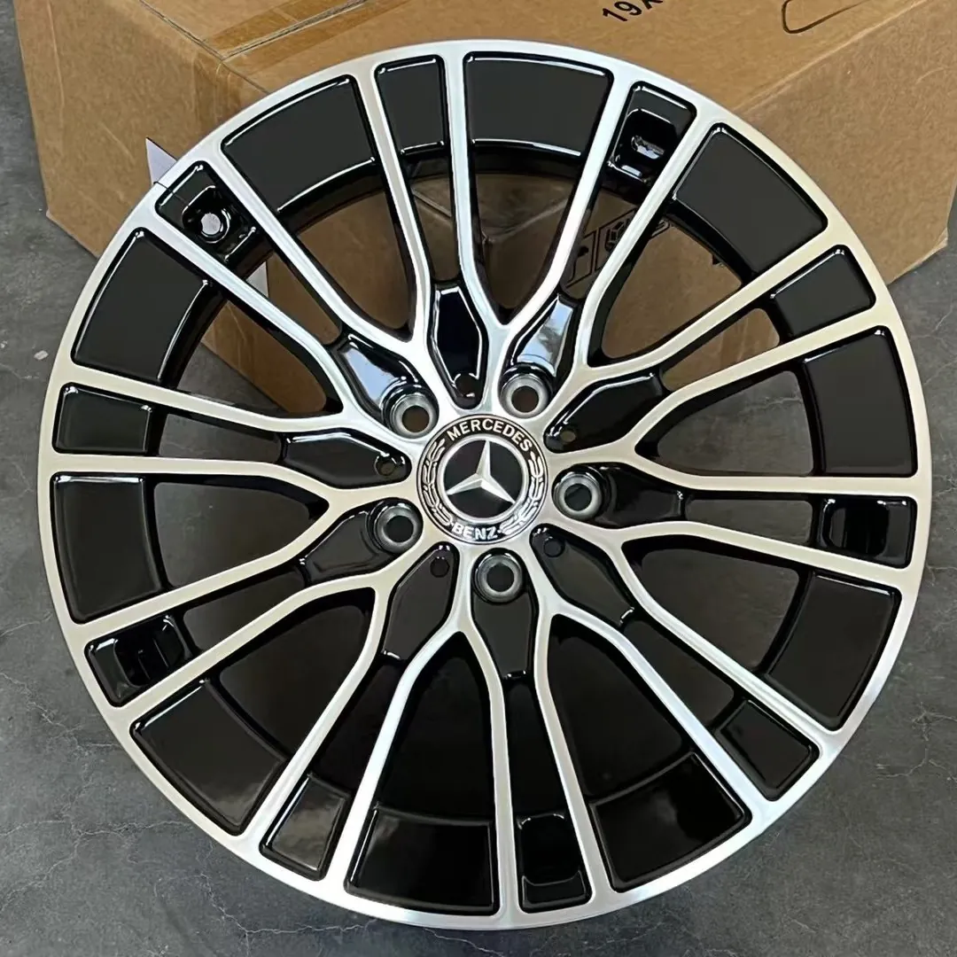 Кованые диски Mercedes E-Class R19 Black Machine Face — реальное фото на складе RGW в Китае, WT-RGW2221-3