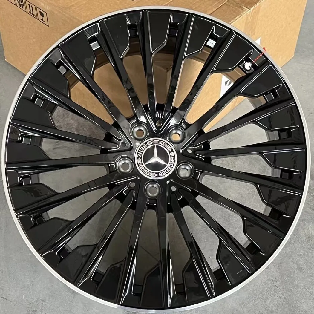 Кованые диски Mercedes E-Class R20 чёрный + проточка — реальное фото на складе RGW в Китае, WT-RGW5145-3