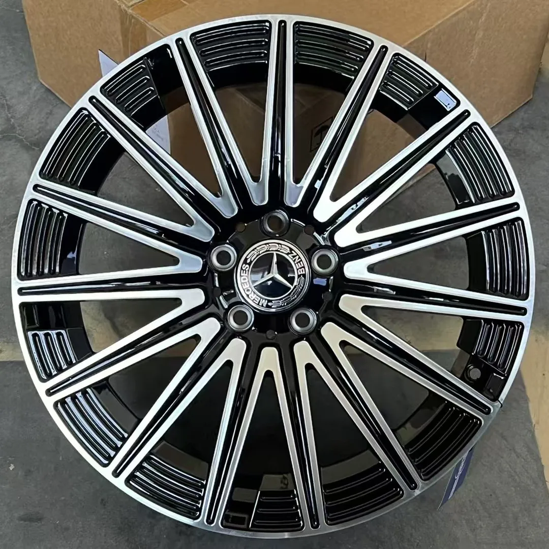 Кованые диски Mercedes E-Class R18 чёрный + проточка — реальное фото на складе RGW в Китае, WT-RGW2217-1