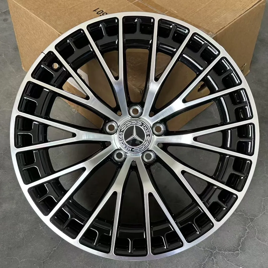Кованые диски Mercedes E-Class R19 чёрный + проточка — реальное фото на складе RGW в Китае, WT-RGW2224-2